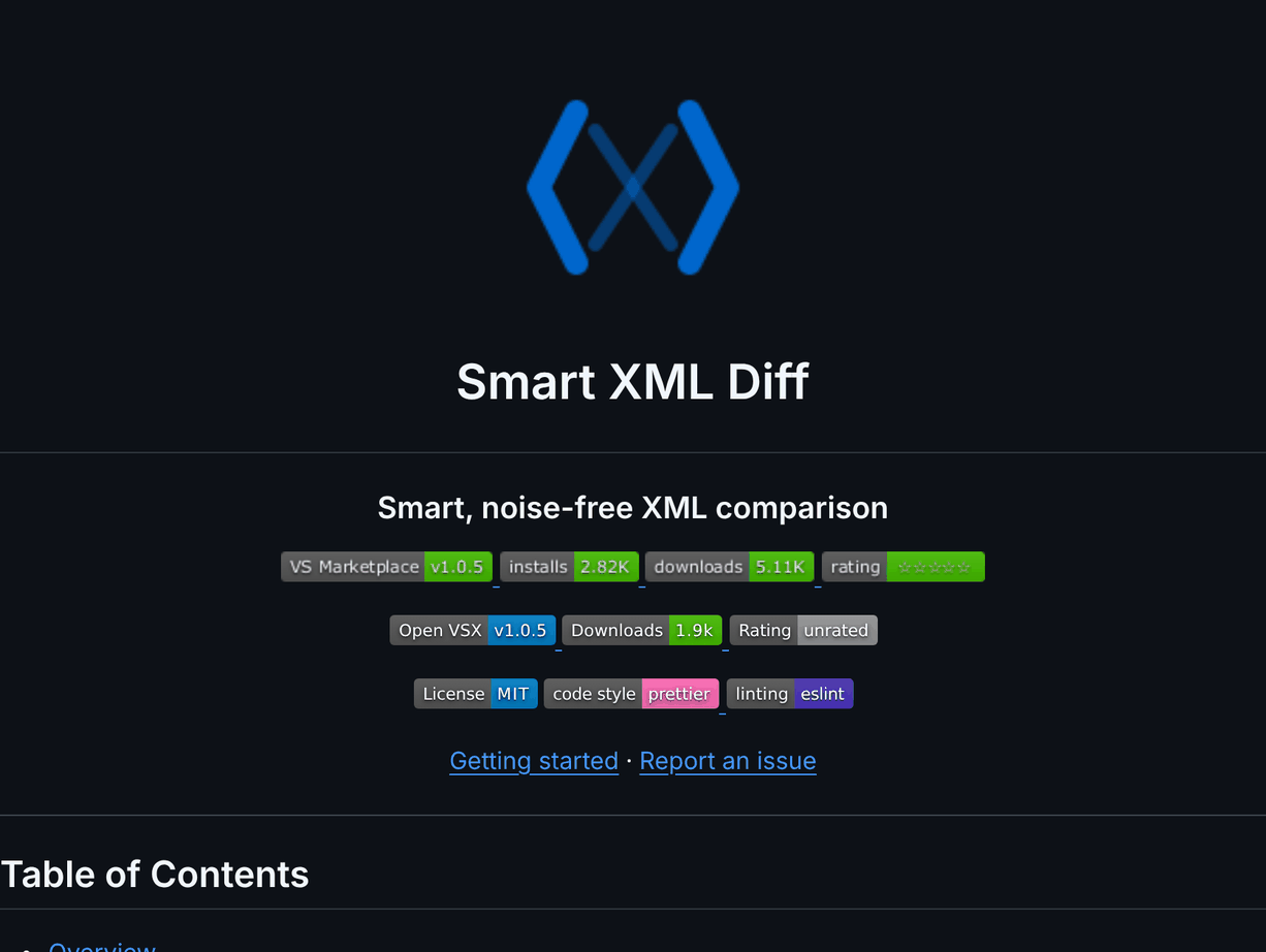 Smart XML Diff screenshot